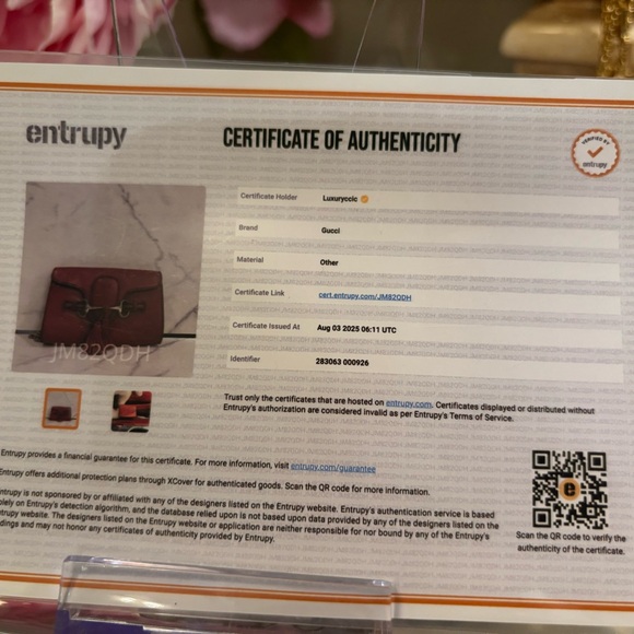 Gucci EUC COA Red Horsebit Crossbody Bag - Picture 16 of 16